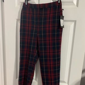 NWT Black Tape Plaid Pants XS